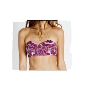 Zinke Women Katie Bustier Bikini Top Multi Size M